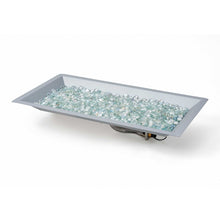 Load image into Gallery viewer, 12" x 24" Rectangular Crystal Fire Gas Burner
