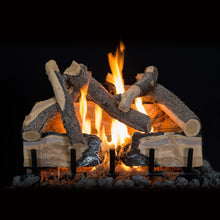 Load image into Gallery viewer, 24" Blue Pine Split Charred Vented Gas Logs