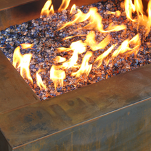 Load image into Gallery viewer, 30" Square Cor-Ten Steel Fire Pit with Hidden LP Tank
