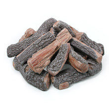 Load image into Gallery viewer, 30" Deluxe Split Bark Fire Pit Gas Log Set
