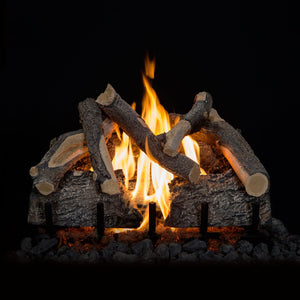 24" Blue Pine Split Charred Vented Gas Logs