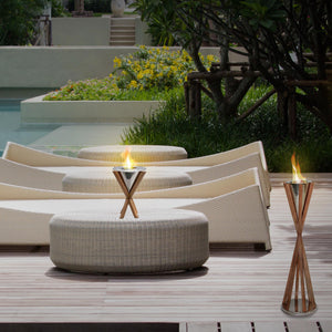 12" Southampton TableTop Fireplace in Teak